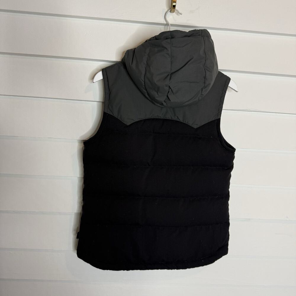 Patagonia BIVY Hooded Vest Down Filled Women's Jacket Black Gray Medium - Picture 6 of 9